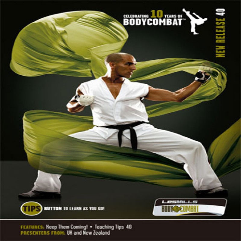 BODYCOMBAT 40 DVD, CD,& Choreo Notes body combat 40